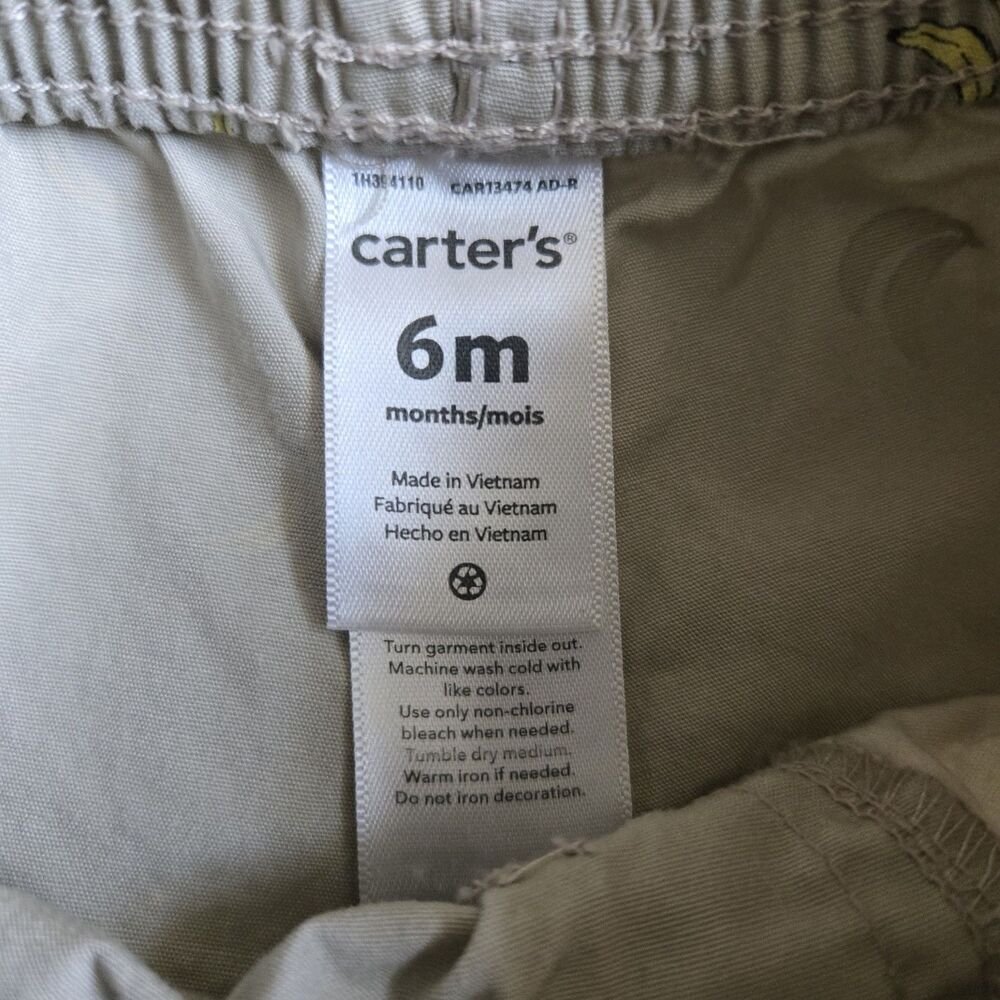 Carter’s 6 Month Baby Boy 6pc Summer Outfit Set Monkey Truck MVP Shirts Shorts - Picture 12 of 16